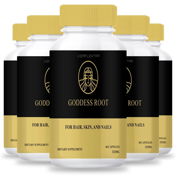 (5 pack) Goddess Root Capsules - Goddess Root Hair Skin & Nails Capsules