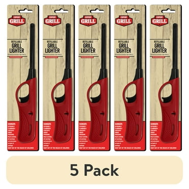 (5 pack) Expert Grill Refillable Grill Lighter, 1-Pack