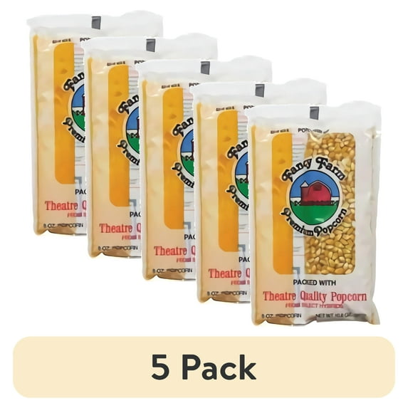 (5 pack) Fancy Farms Premium Popcorn 5.3 Oz. Kit, 36 Per Case