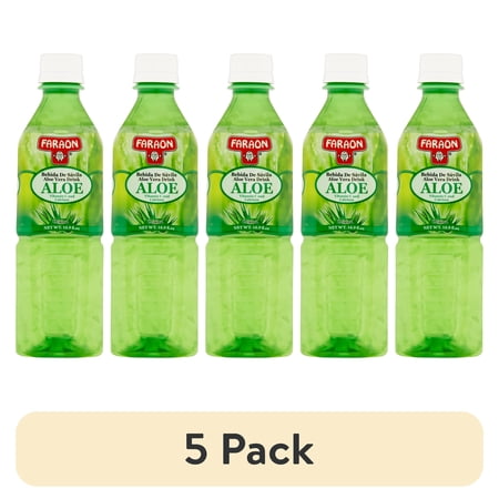 (5 pack) Faraon Original Aloe Vera Drink, 16.9 Fl Oz