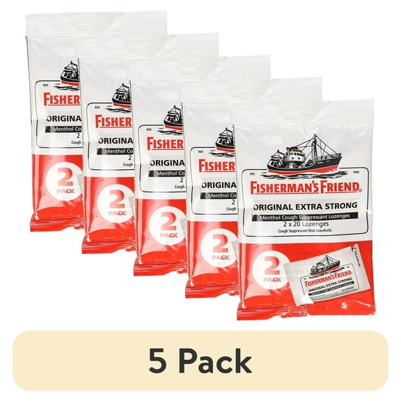 (5 pack) Fisherman'S Friend Lozenges - Original Extra Strong - Dsp - 40 Ct - 1 Case