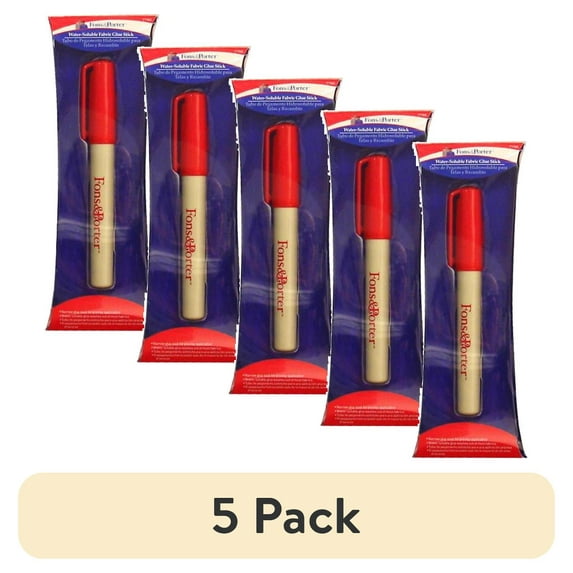 (5 pack) Fons&Porter Fabric Glue Marker Water Soluble