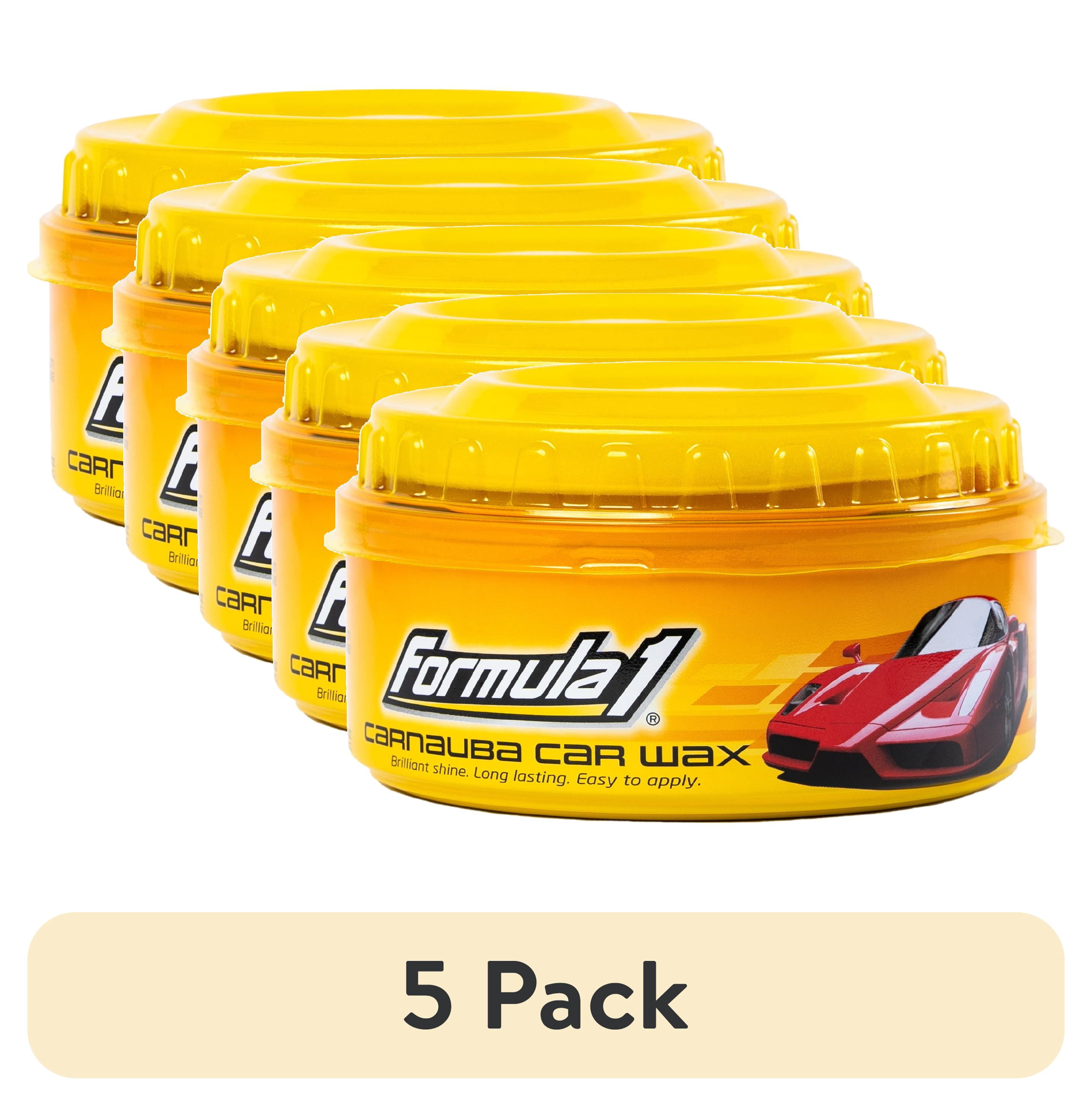 (5 pack) Formula 1 Carnauba Car Wax Paste - High-Gloss Shine - Polish ...