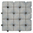 thumbnail image 1 of 5 pack Frost White 12-in. x 12-in. Glossy Finished Cermaic Mosaic Wall Tile (5 sq. ft./Case), 1 of 5