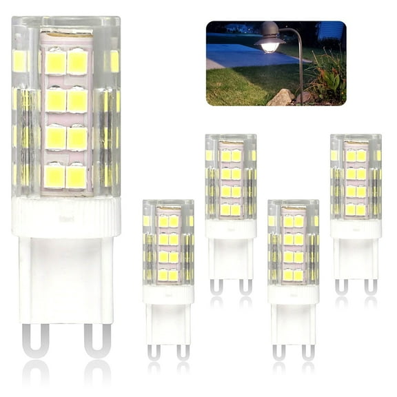 5-pack G9 Base 5W (40W Equivalent Halogen) LED Bulbs 6000K 2835 40-SMD Daylight Home Lights