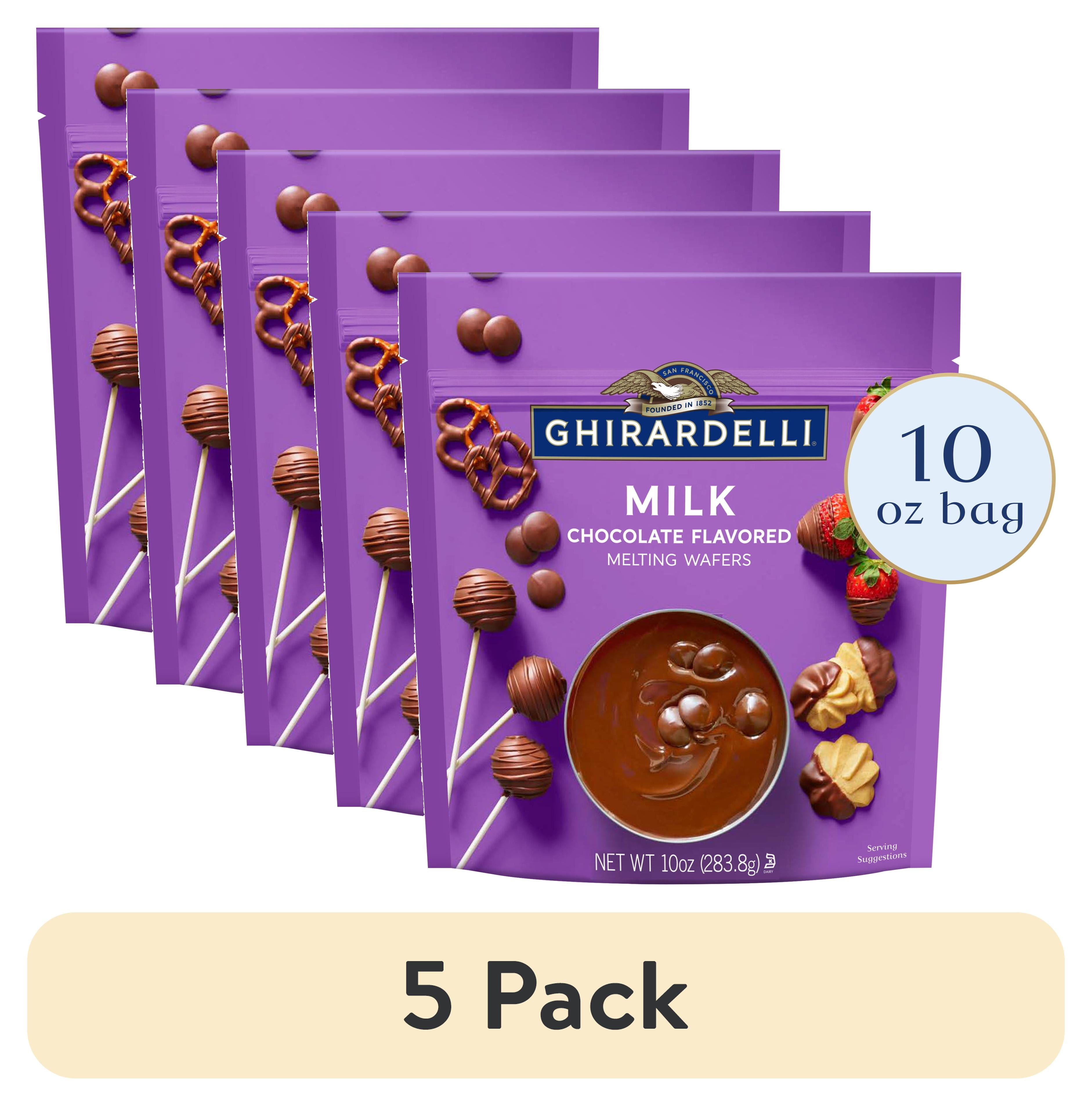 (5 pack) GHIRARDELLI Milk Chocolate Flavored Melting Wafers, 10 oz Bag ...