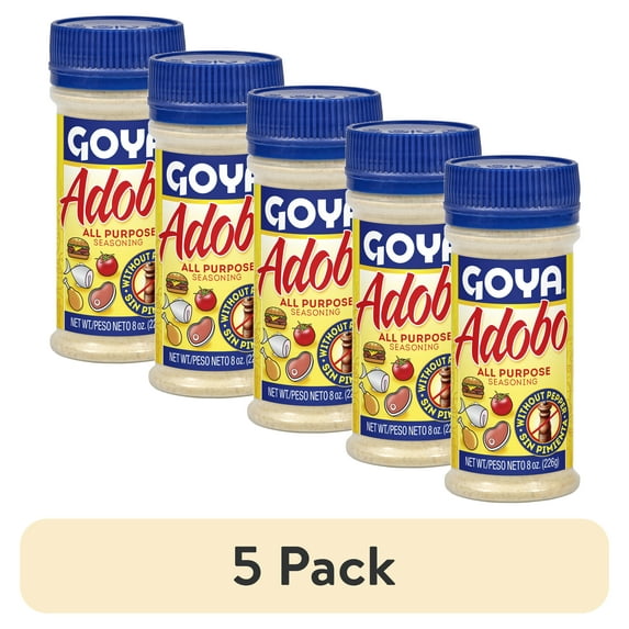 (5 pack) GOYA Adobo All Purpose Seasoning Without Pepper 8 oz