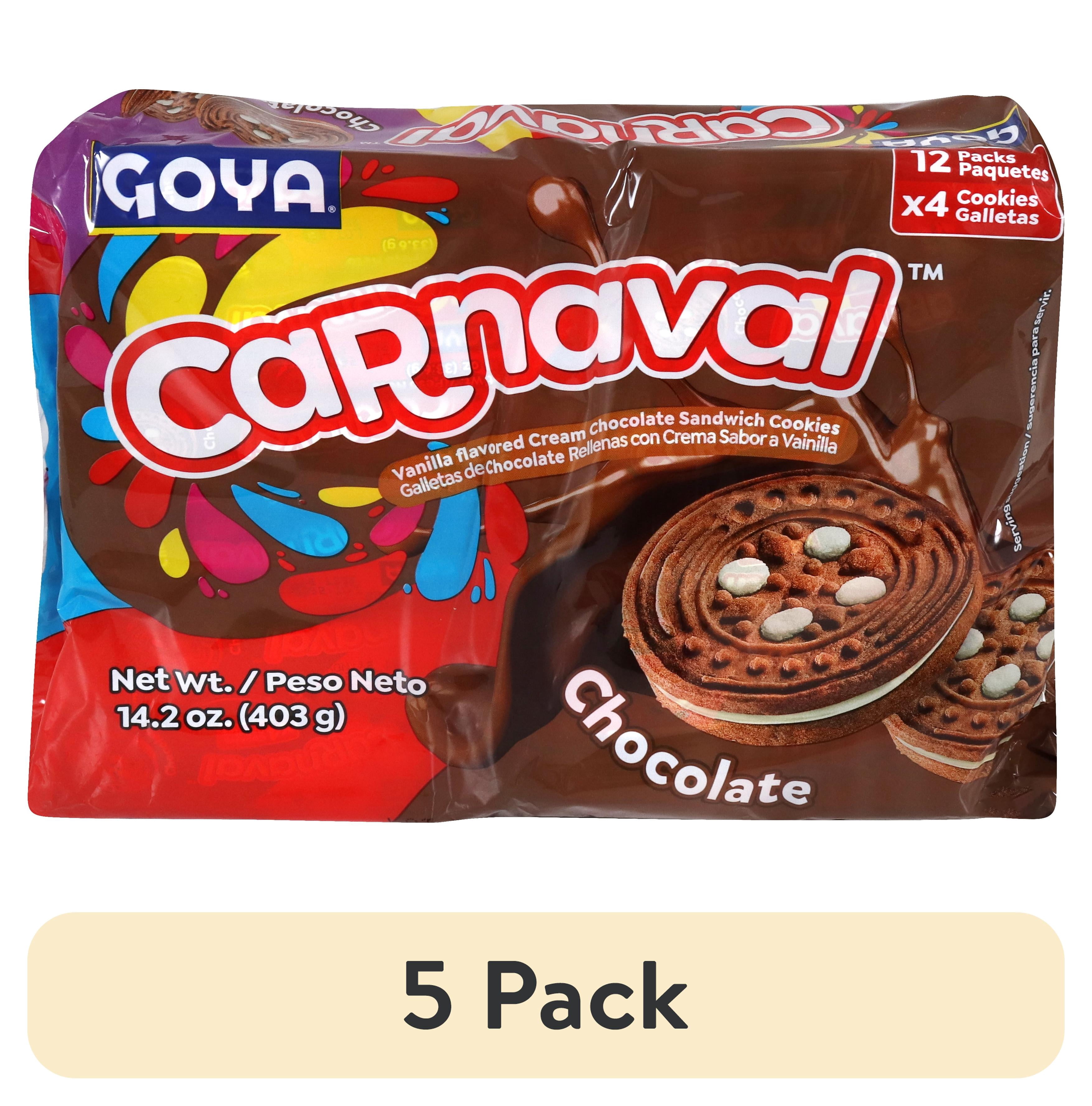 (5 pack) GOYA CARNAVAL CHOCOLATE COOKIES 14.2 OZ