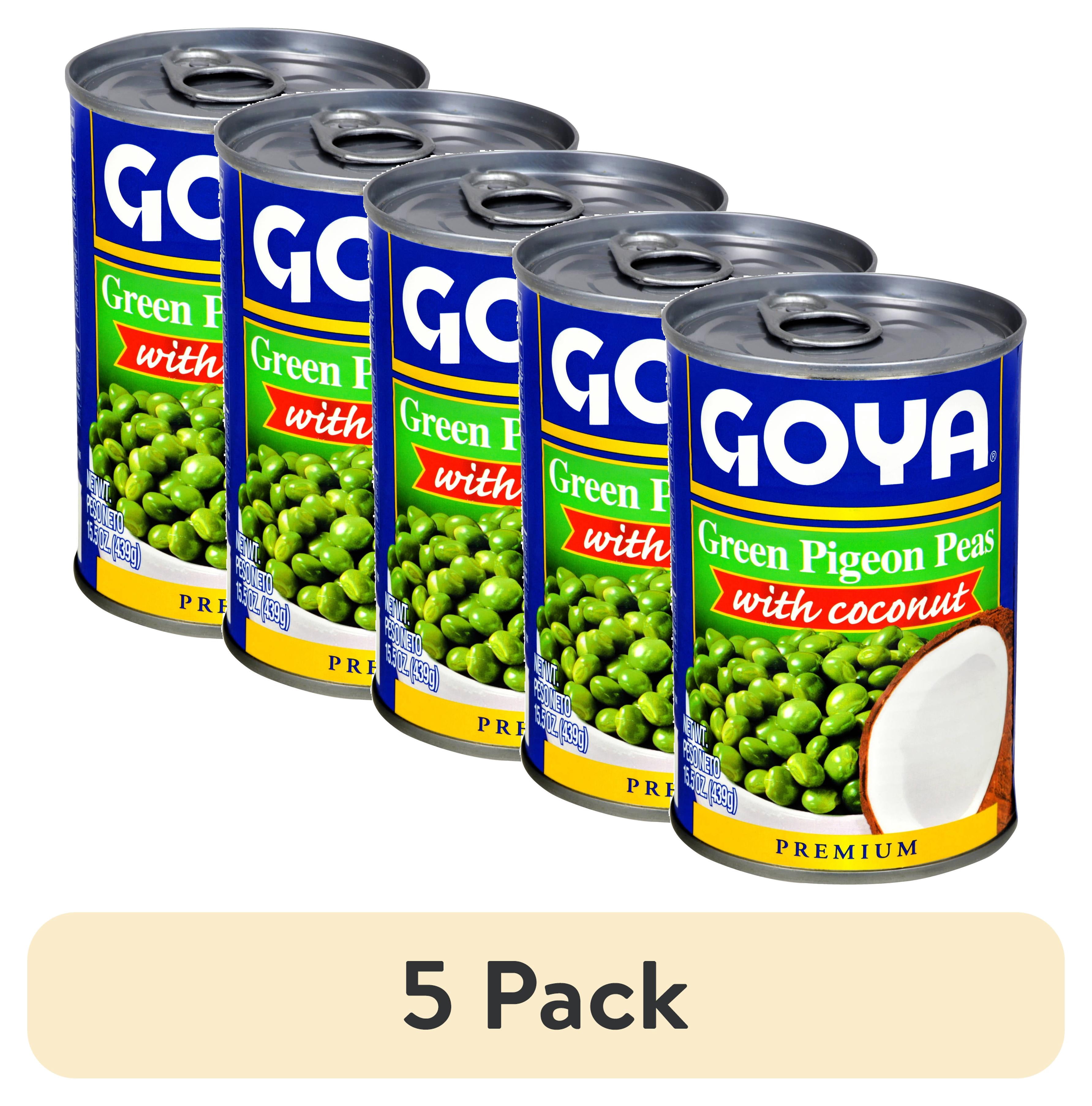 (5 pack) GOYA Green Pigeon Peas With Coconut 15.5 oz