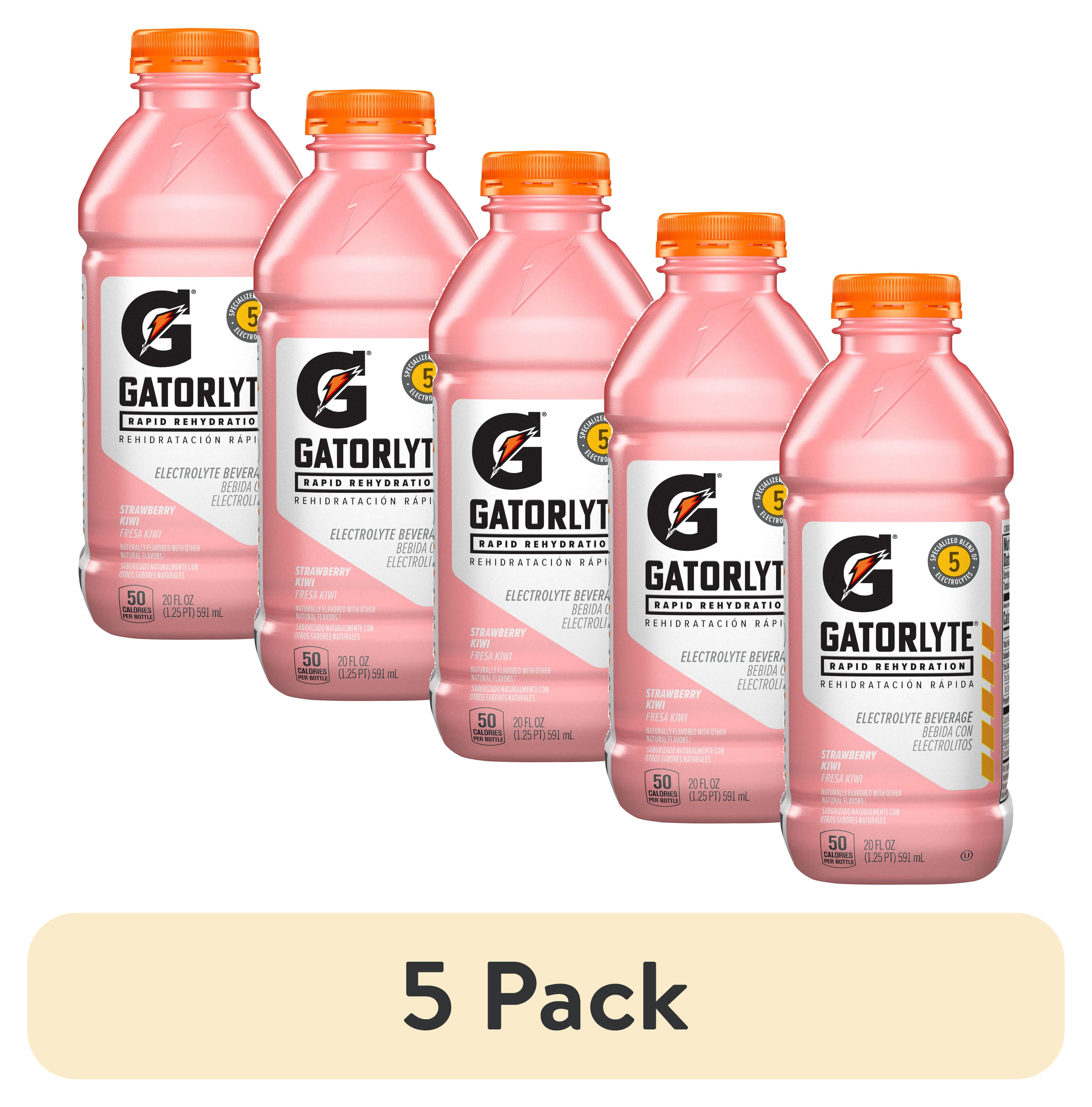 (5 pack) Gatorlyte Rapid Rehydration Electrolyte Drink, Strawberry Kiwi, 20 fl oz, 1 Count Bottle​