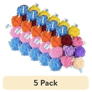 (5 pack) Bath Body Sponge, Soft Mesh Material for Gentle Exfoliation, Color May Vary