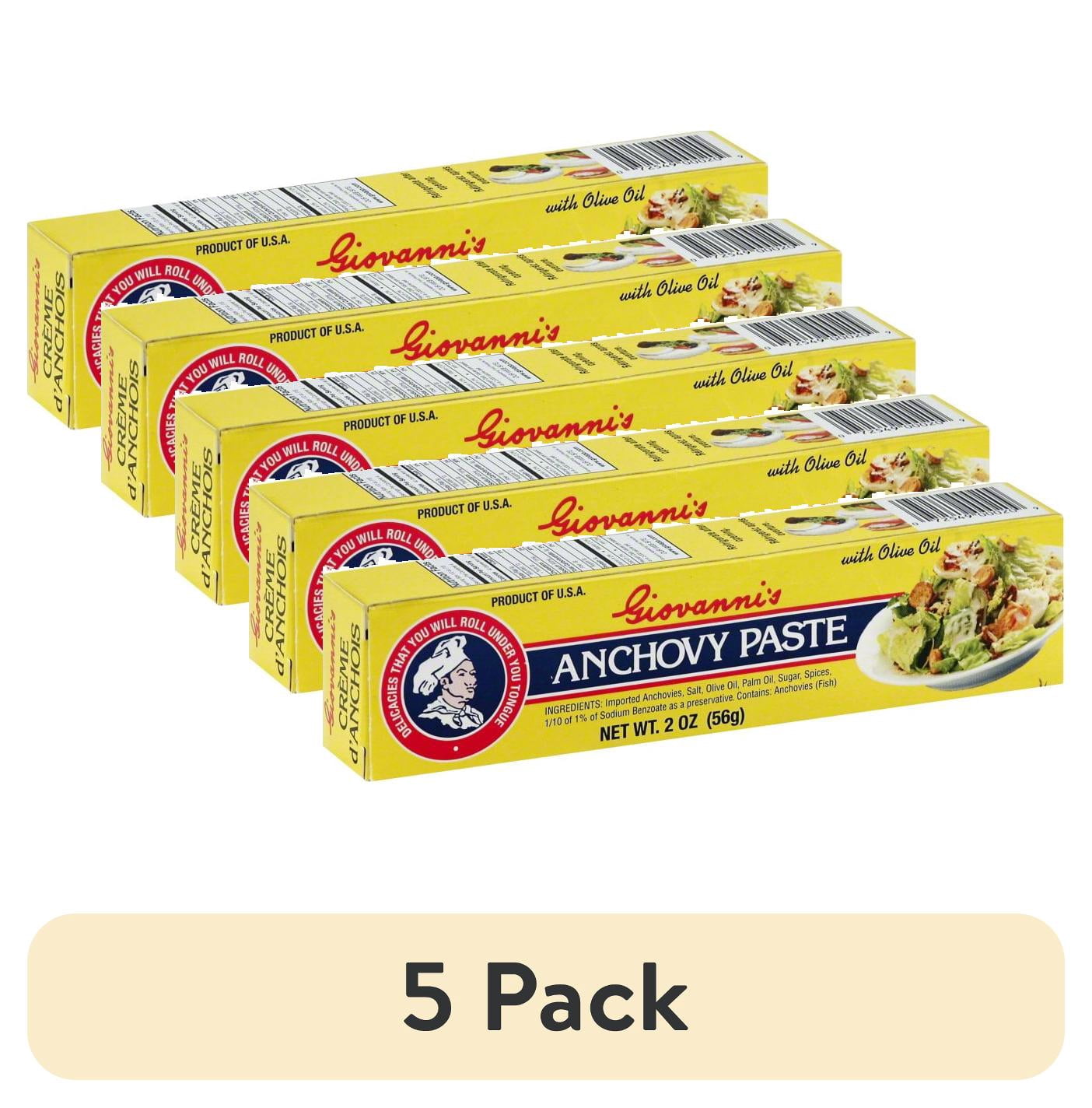 (5 pack) Giovannis Appetizing Food Prod Giovannis Anchovy Paste, 2 oz