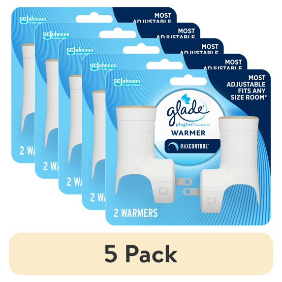 (5 pack) Glade PlugIns Air Freshener Warmer - Essential Oil Infused Refill Holder, 2 Count