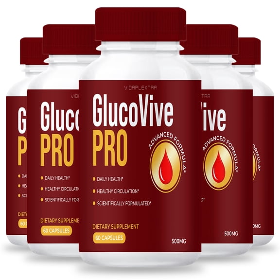 (5 pack) Gluco Vive Pro - Gluco Vive Pro Healthy Circulation Capsules
