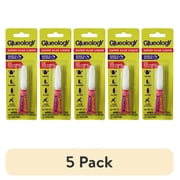 (5 pack) Glueology Liquid Super Glue Fast-Dry for General Use, Clear, 3 Grams