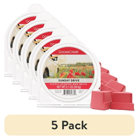 (5 pack) Goose Creek Sunday Drive Scented Wax Melt, 2.1oz.