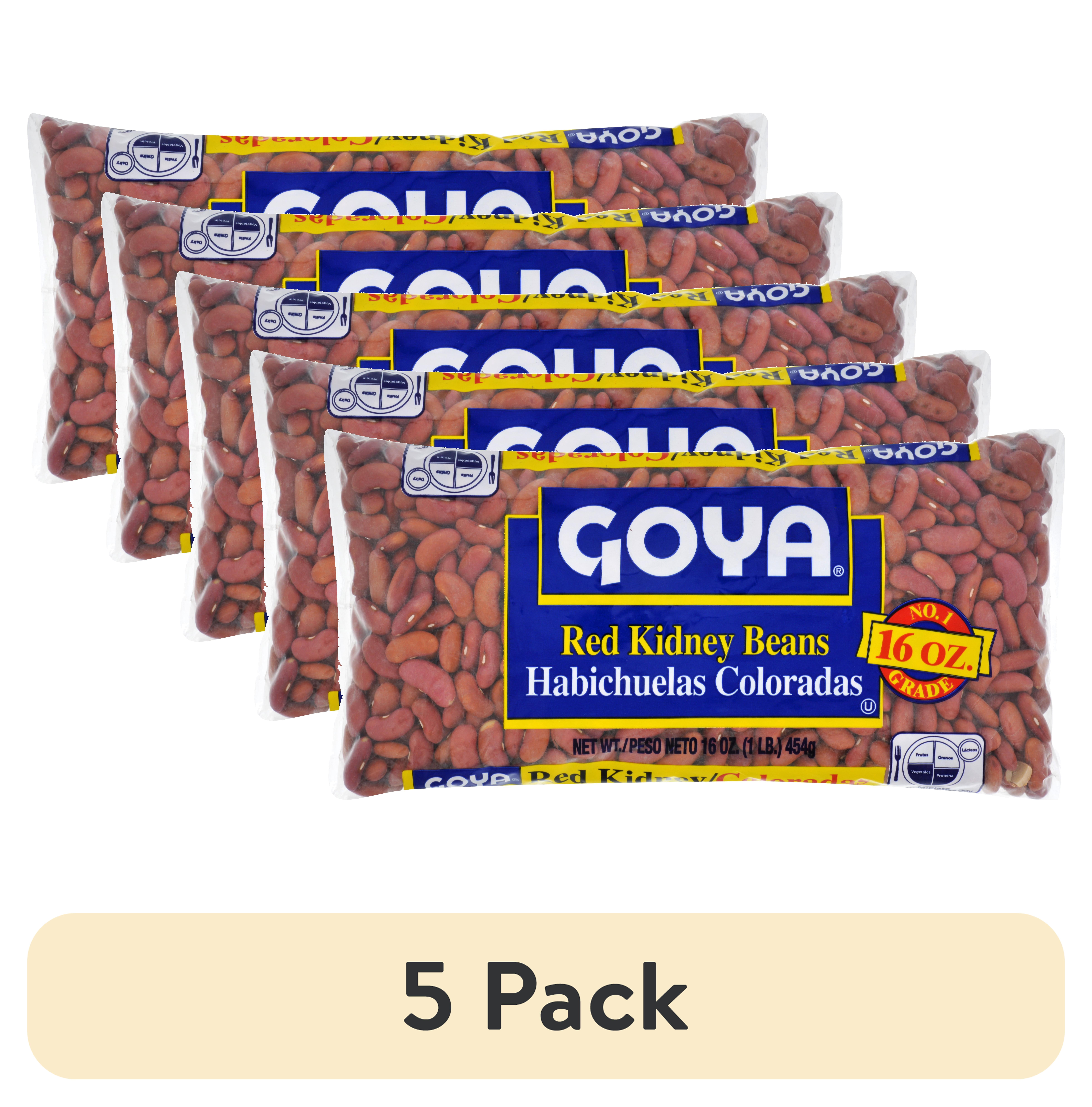 (5 pack) Goya Red Kidney Beans, 16 oz