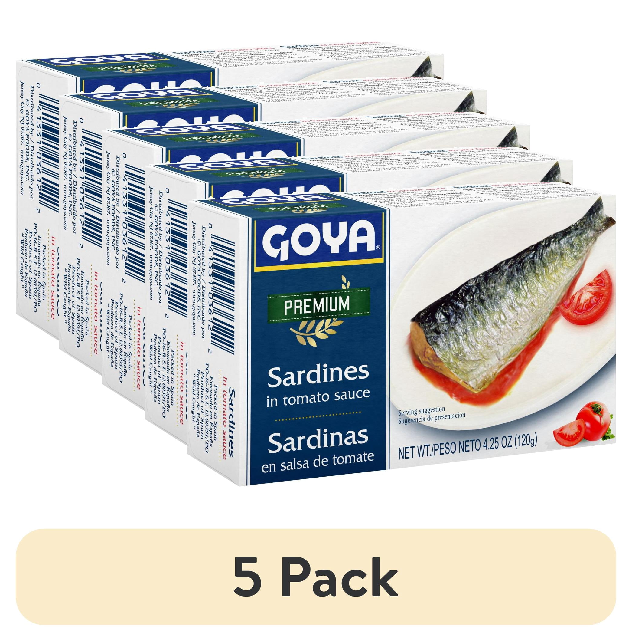 (5 pack) Goya Goya Sardines, 4.25 oz