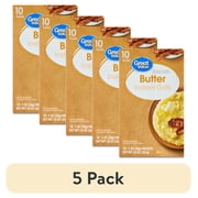 (5 pack) Great Value Butter Instant Grits, 1 oz, 10 Count
