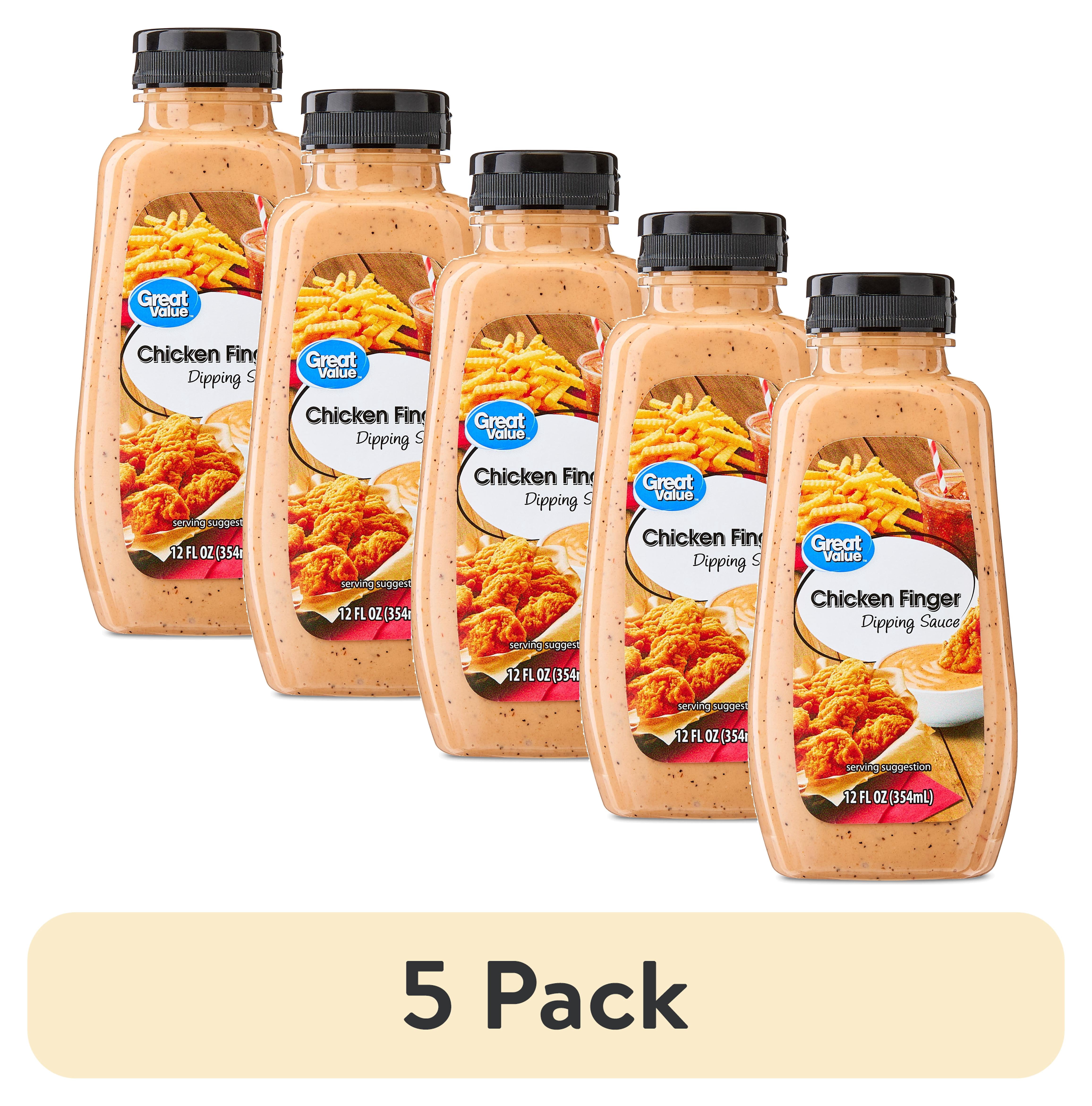 (5 pack) Great Value Chicken Finger Dipping Sauce, 12 fl oz