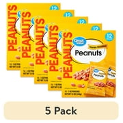 (5 pack) Great Value Honey Roasted Peanuts, 1 oz, 12 Count