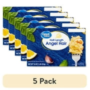 (5 pack) Great Value Pot Perfect Angel Hair Pasta, 16 oz