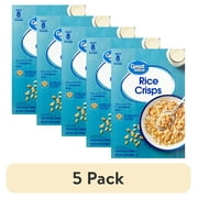 (5 pack) Great Value Toasted Rice Crisps Breakfast Cereal, 12 oz