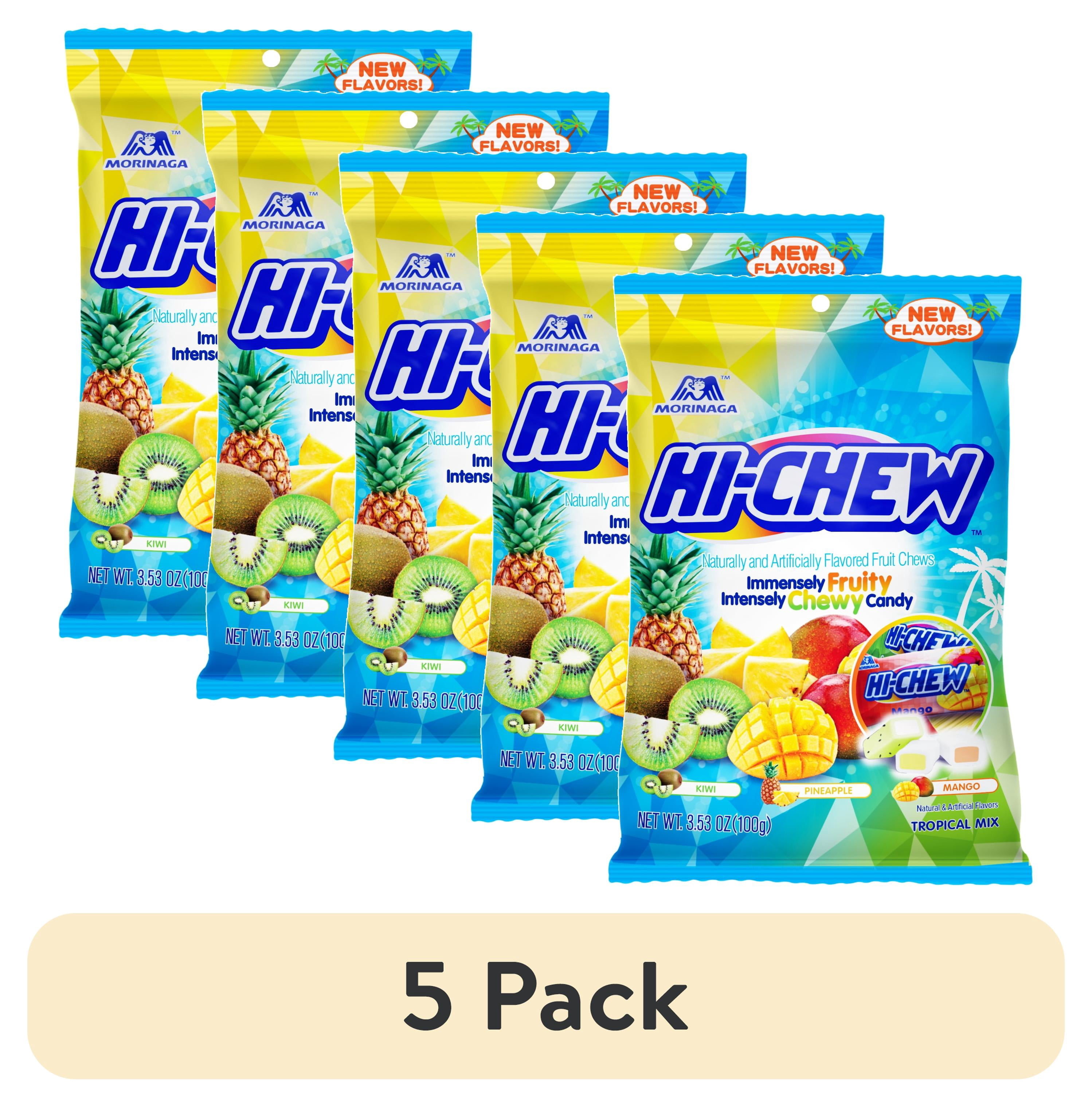 (5 pack) HI-CHEW Mango, Banana, Melon Fruit Chews, 3.53 oz, Gluten-Free