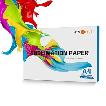(5 pack) HTVRONT 8.5"x 11" Sublimation Paper Compatible with Epson Inkjet Printer, 150 Sheets