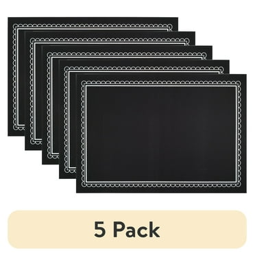 (5 pack) HY-KO 12" x 8.5" Chalkboard Sign, Erasable, Durable Plastic