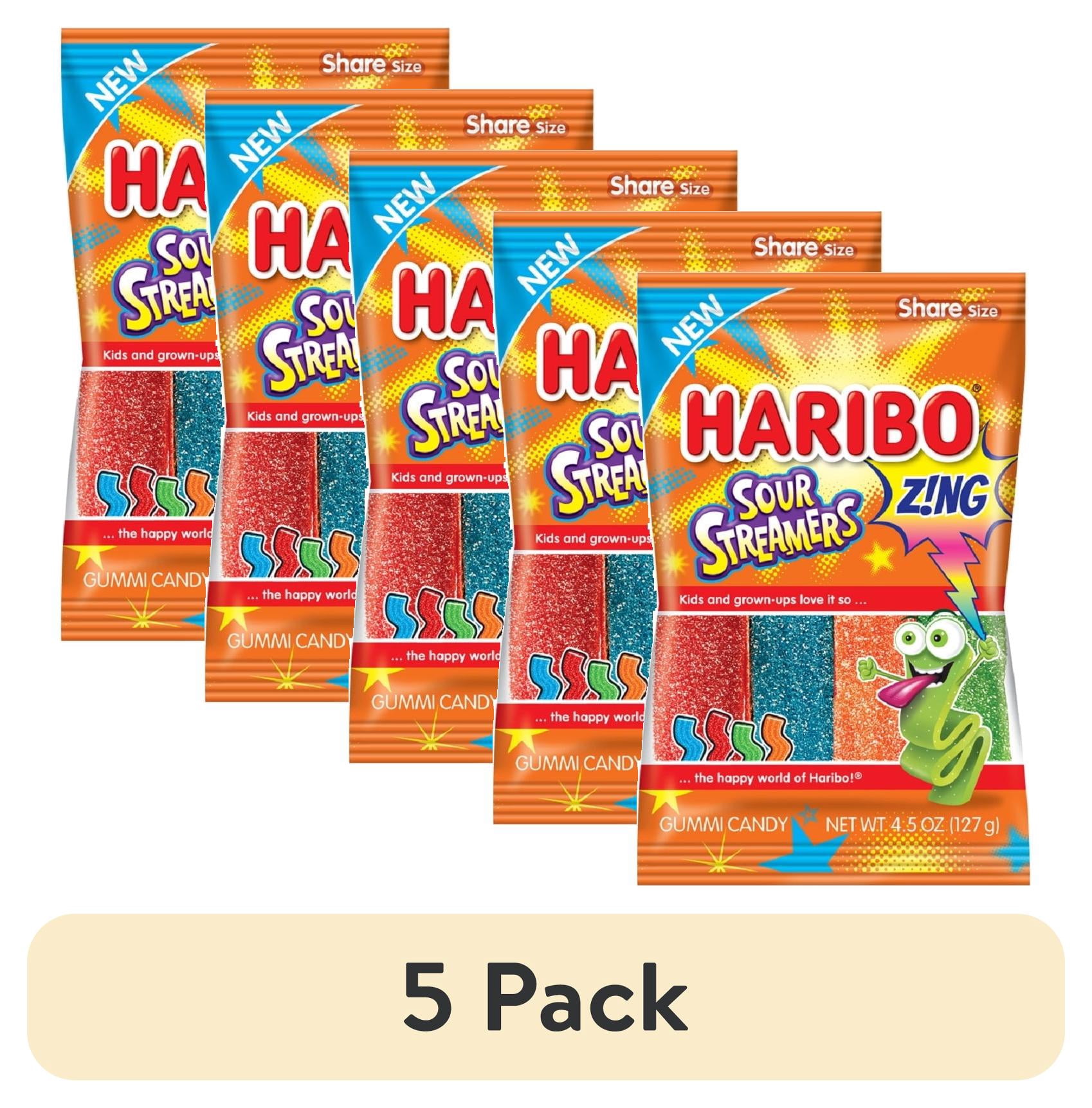 haribo Haribo Zing Sour Streamers Gummi Candy, 4.5-oz Bag, Fruity Flavors