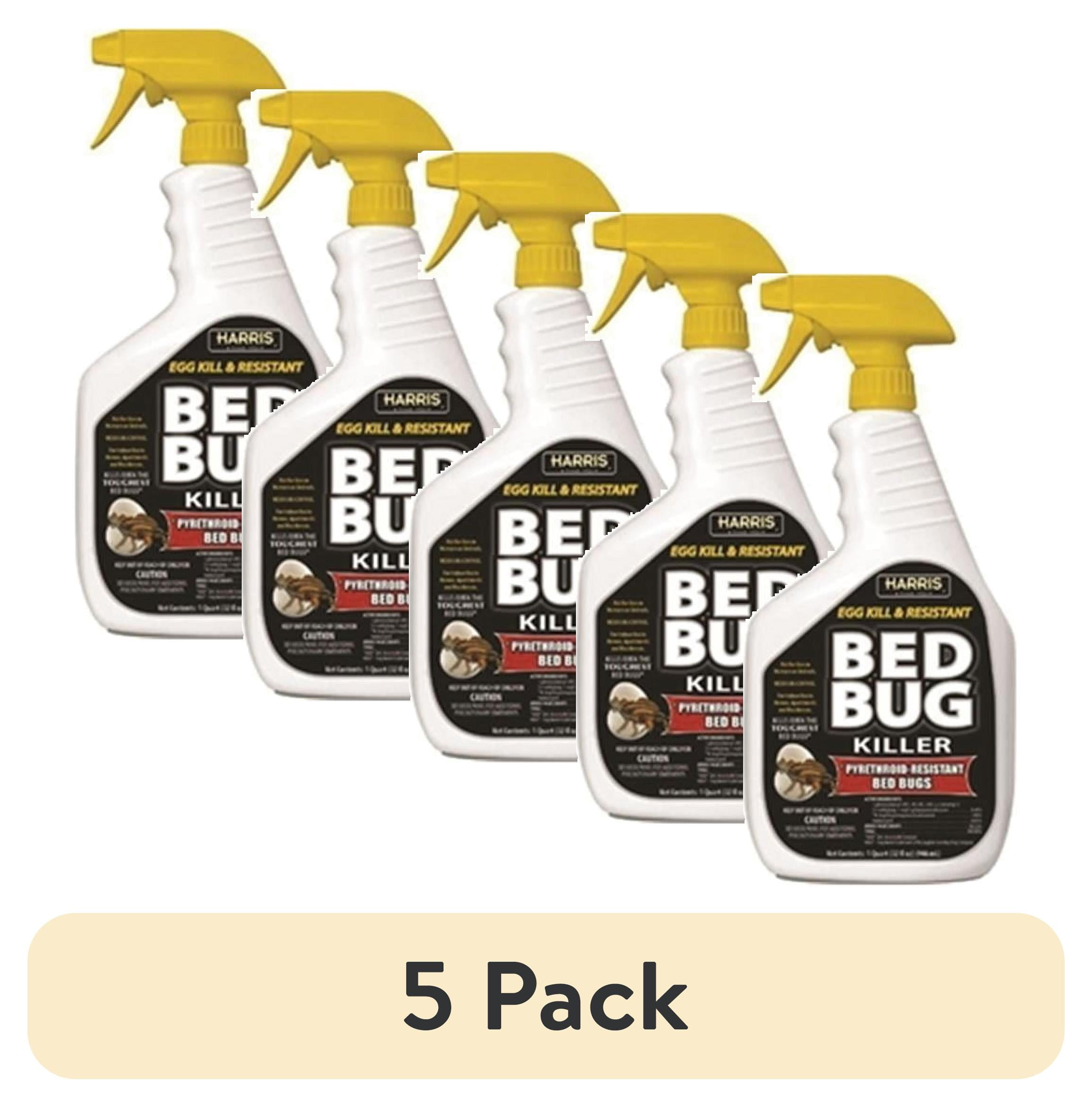 (5 pack) Harris Egg Kill and Resistant Bed Bug Killer 32oz