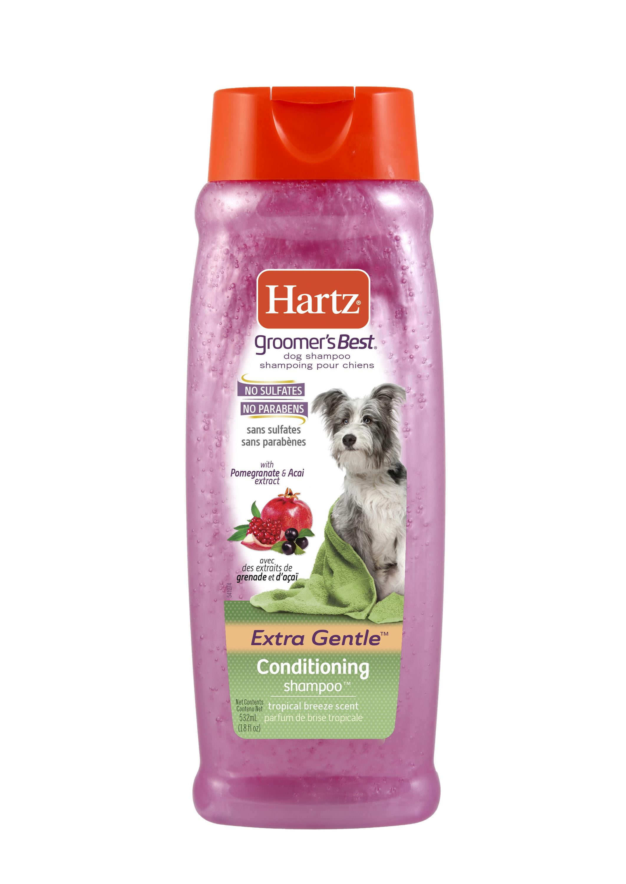 (5 pack) Hartz Groomers Best Conditioning Dog Shampoo, Tropical Breeze Scent,18oz.