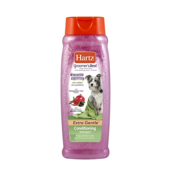 (5 pack) Hartz Groomers Best Conditioning Dog Shampoo, Tropical Breeze Scent,18oz.