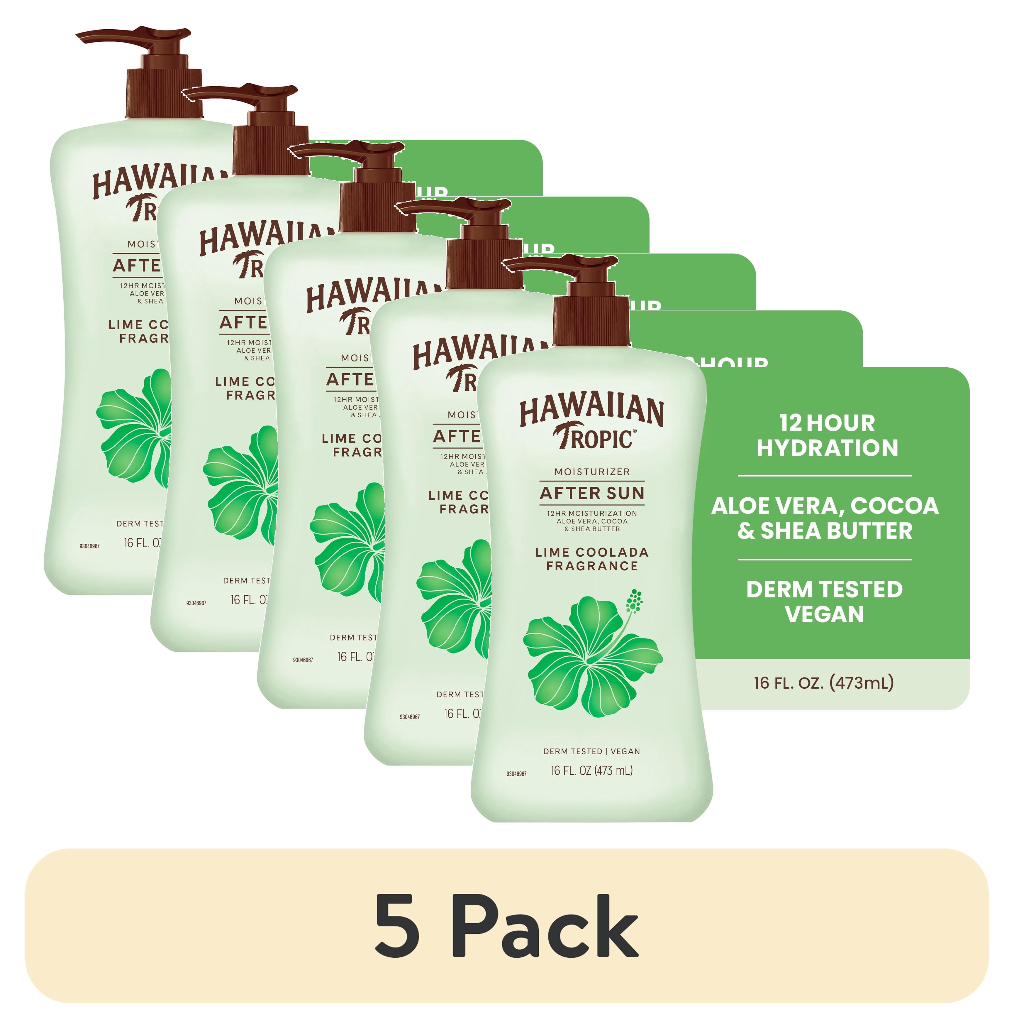 Coolada (5 pack) Hawaiian Tropic Lime Coolada after Sun Moisturizing Lotion, 16 ...