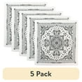 thumbnail image 1 of (5 pack) Hello Hobby Fashion Cotton Unisex Bandana, White Paisley, 1 of 7