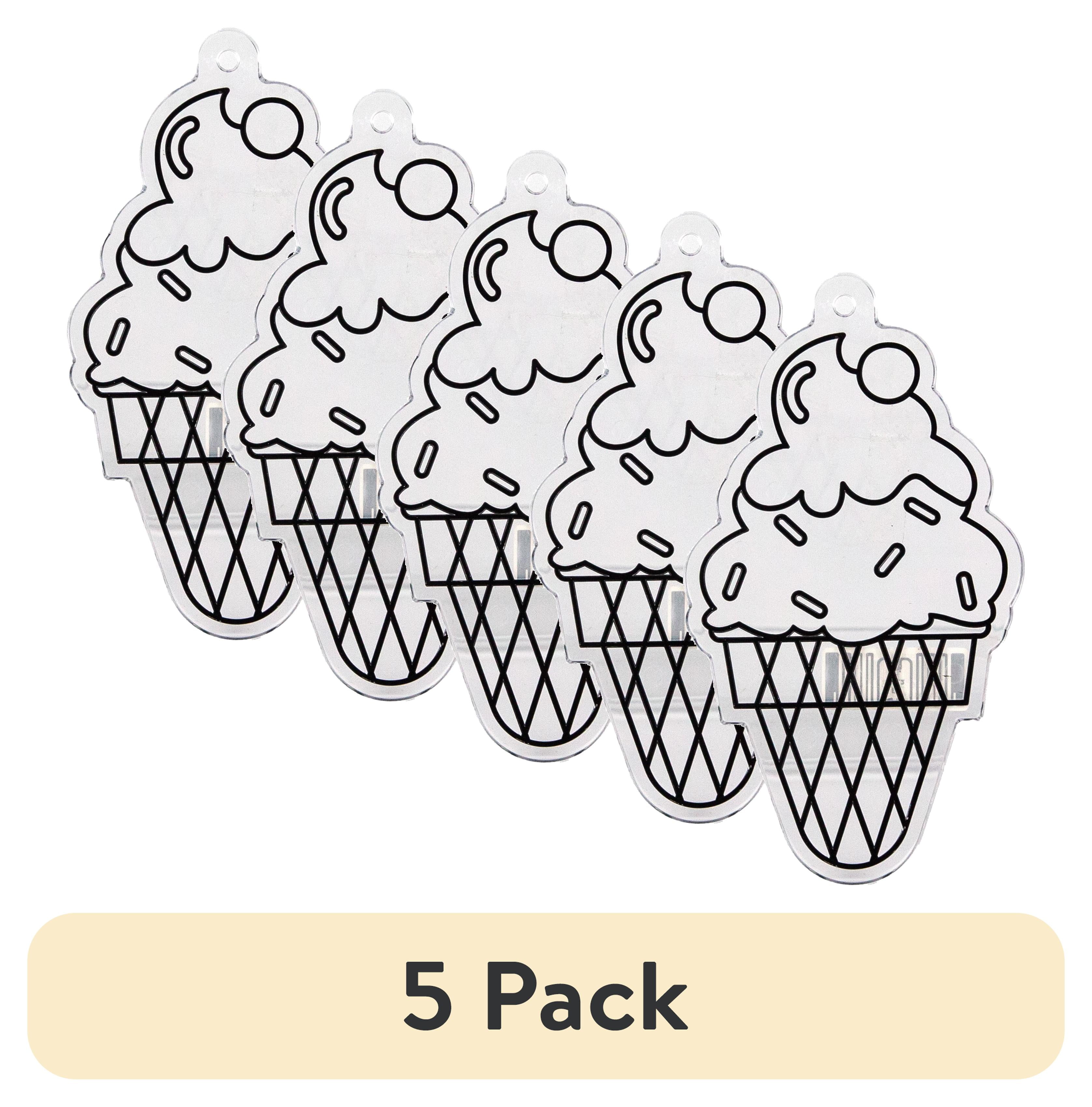 (5 pack) Hello Hobby Jumbo Ice Cream Cone Suncatcher