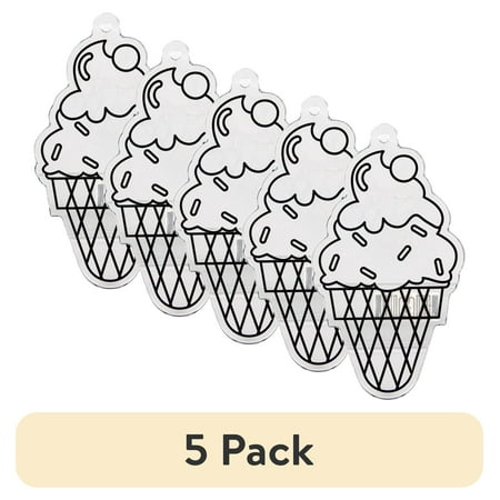 (5 pack) Hello Hobby Jumbo Ice Cream Cone Suncatcher