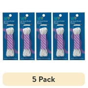 (5 pack) Hello Hobby Soft Stretch Braided Elastic, 0.12" x 4 yd, White