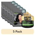thumbnail image 1 of (5 pack) Herbishh Hair Dye Shampoo Black Color 3-in-1 Travel Pack (30ml x5) + Keratin Argan Oil Hair Mask for Dry, Damaged & Color Treated Hair, 150ml, Long Lasting Hair Color, For Women & Men, 1 of 8