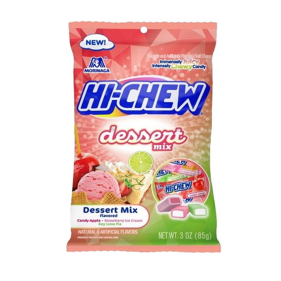 (5 pack) Hi-Chew Dessert Mix, 3 oz Peg Bag
