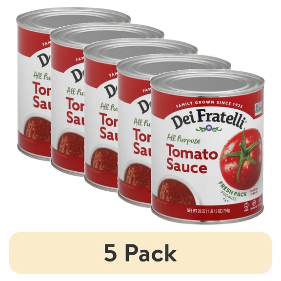 (5 pack) Hirzel Canning & Farms Dei Fratelli Tomato Sauce, 28 oz