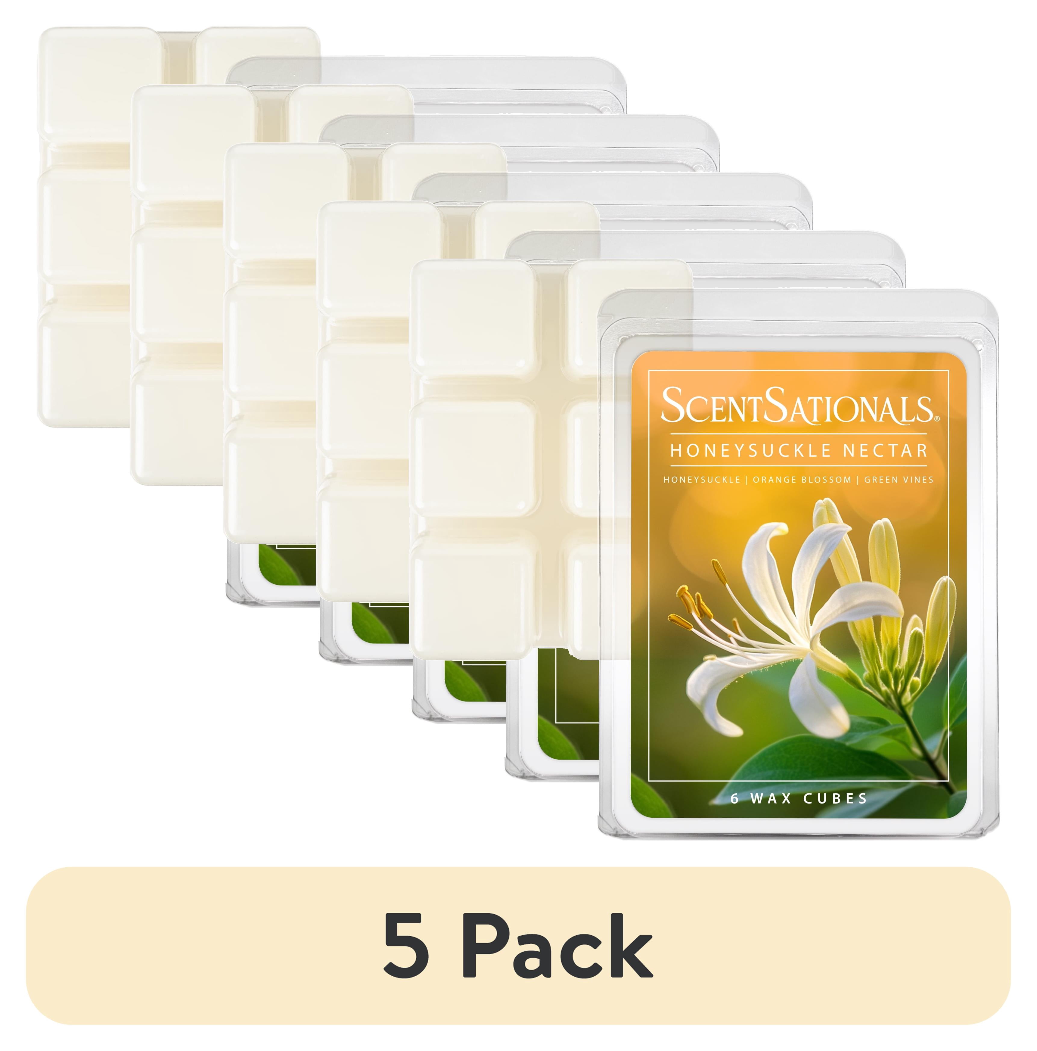 (5 pack) Honeysuckle Nectar Scented Wax Melts, ScentSationals, 2.5 oz