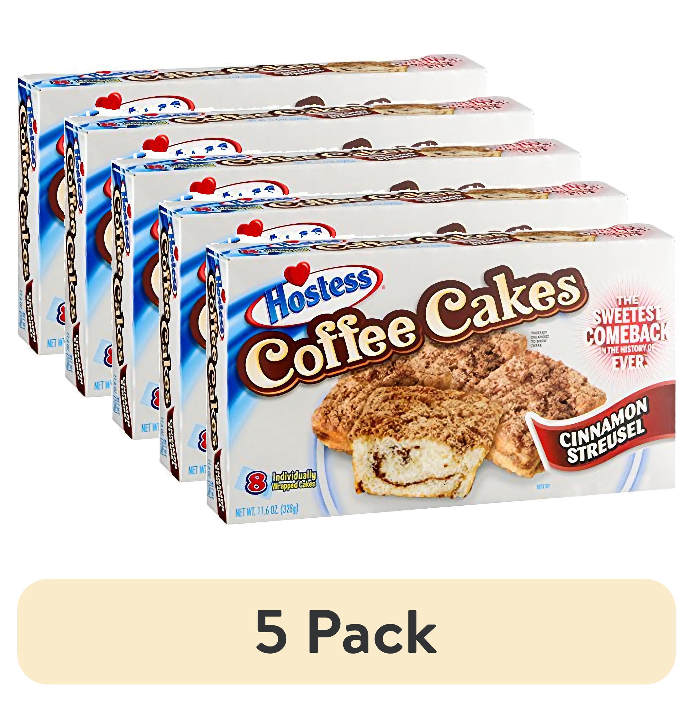 (5 pack) Hostess Coffee Cakes, Cinnamon Streusel, 8 Ct Box (Pack of 3 ...