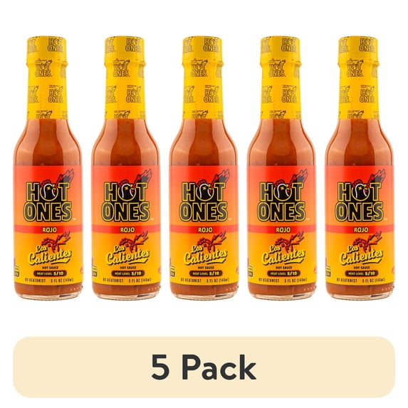 (5 pack) Hot Ones Los Calientes Rojo 5oz