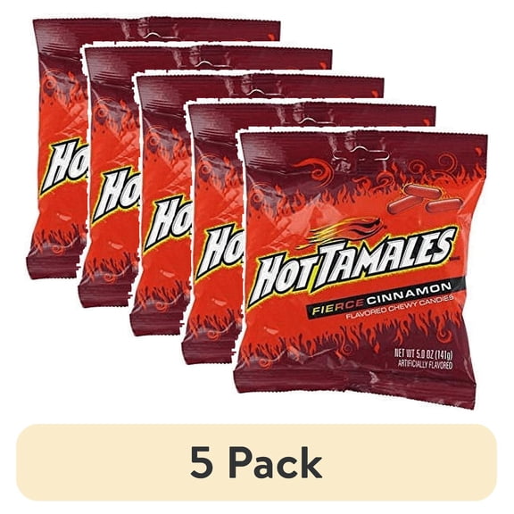 (5 pack) Hot Tamales Peg Candy Bar, 5 Oz.