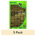 thumbnail image 1 of (5 pack) Hy-Ko Self-Adhesive Vinyl Numbers and Letters, 1 Inch High, Black & Gold, 107 Pieces, 1 of 6