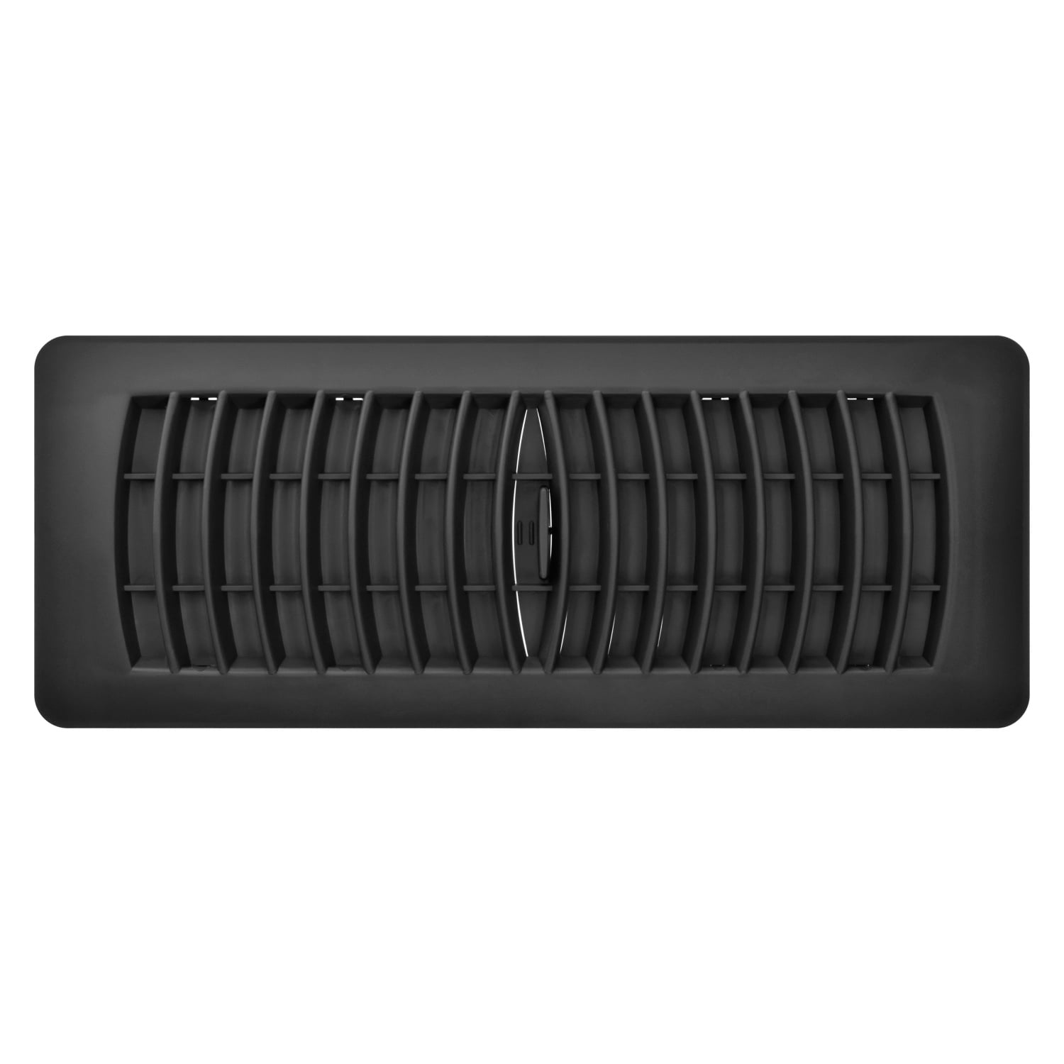 (5 pack) Imperial 4-inch x 12-inch Black Plastic Louvered, Floor Register, Rectangular, Household Vent Cover