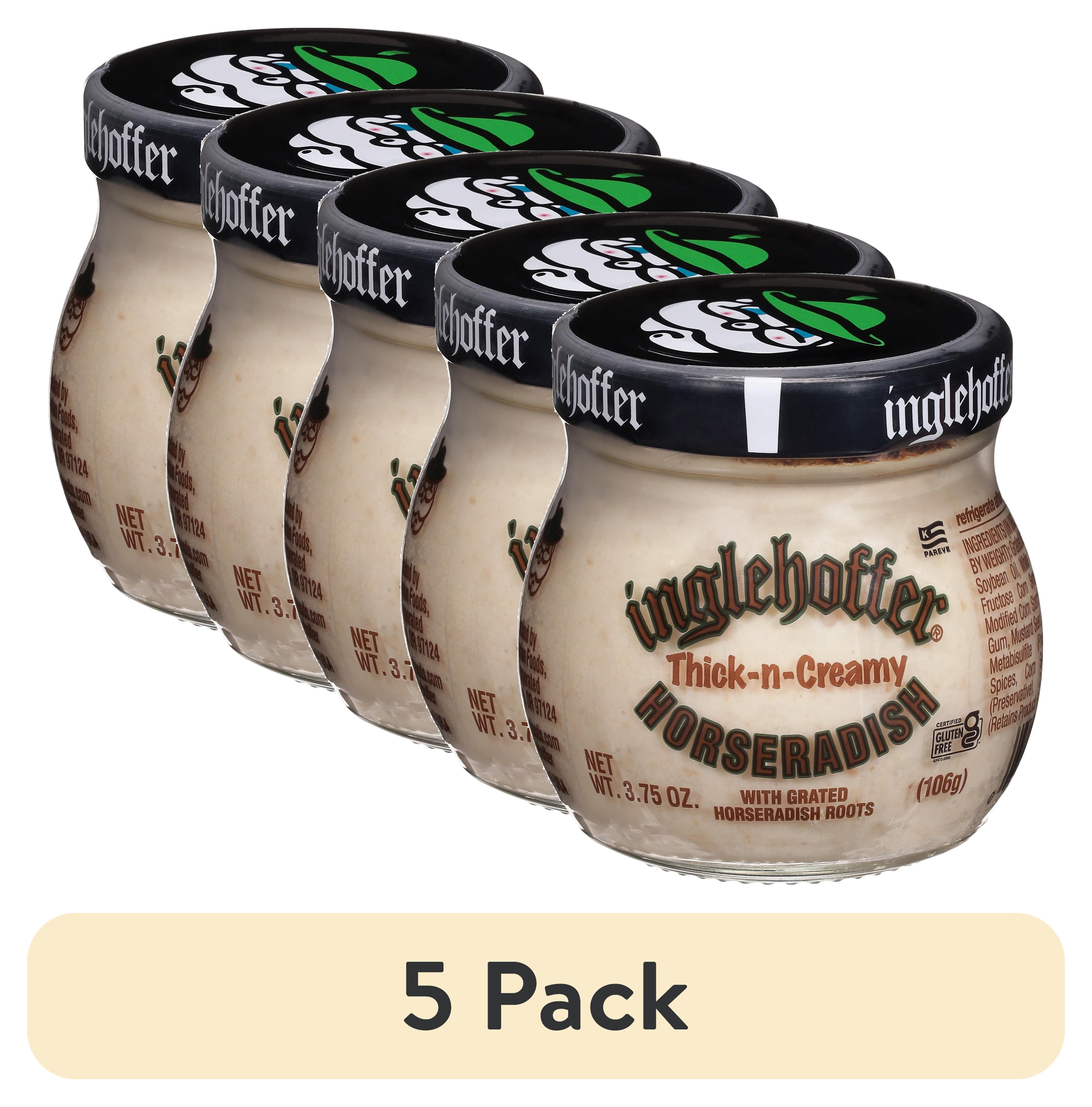 (5 pack) Inglehoffer Cream Style Horseradish, 3.75 oz