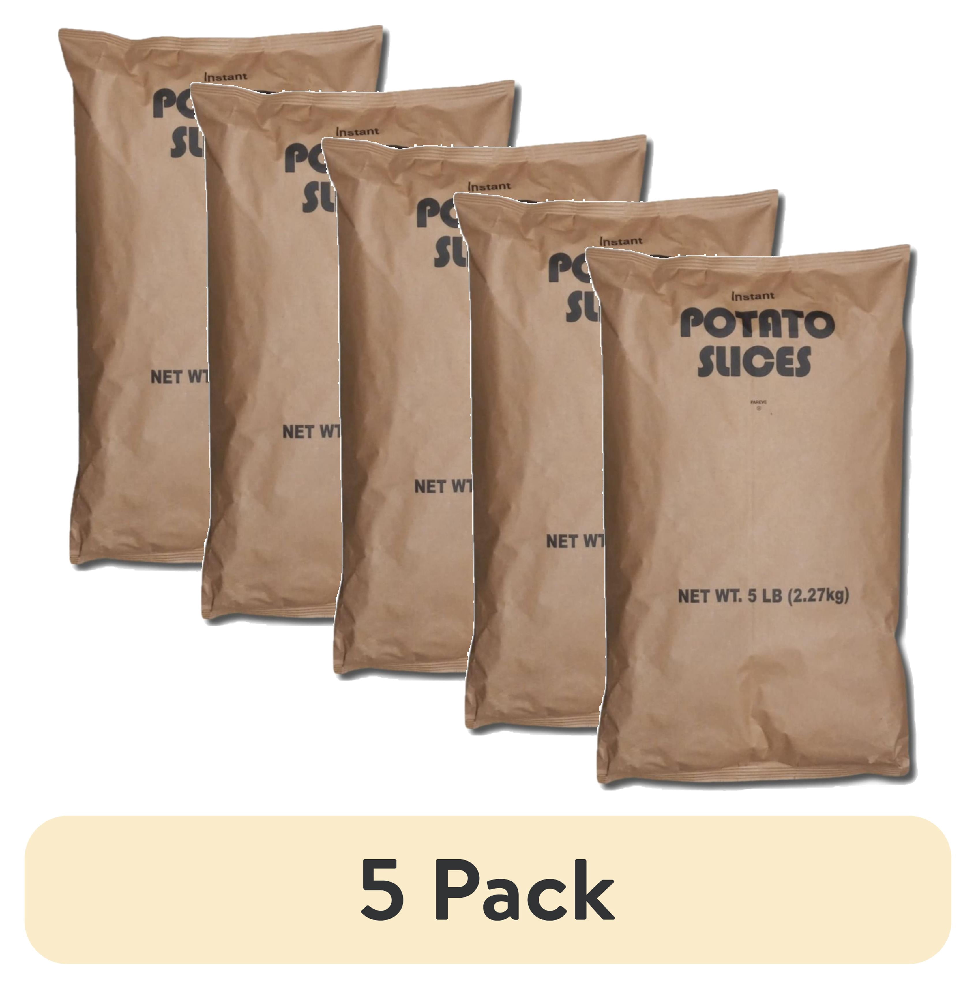 (5 pack) Instant Dehydrated Potato Slices Value Pack | 5 Pound Bulk Bag ...
